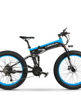 LANKELEISI蓝克雷斯品牌电动自行车折叠山地车电助力自行车时尚款
