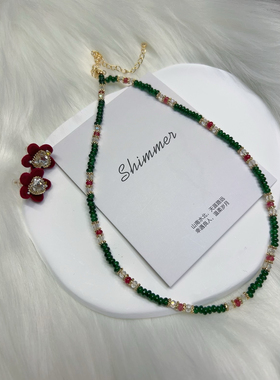 上新天然虎眼石项链古法工艺吊坠项链新中式国潮民族风绿色锁骨链