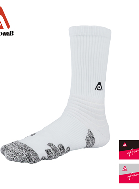 AIRBOMB爱博透气防滑高筒舒适美式运动精英篮球袜高帮袜子防滑袜