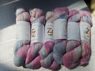 98%有机马匹棉2%AK闪丝365m手染细线披肩毛衣围巾四季用线100g/绞