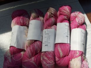 98%有机马匹棉2%AK闪丝365m手染细线披肩毛衣围巾四季用线100g/绞