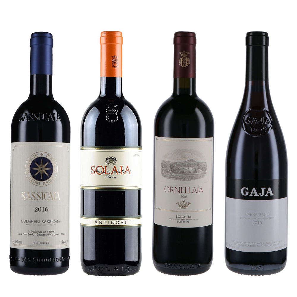Sassicaia 西施佳雅 Gaja 嘉雅 索拉雅 奥拉亚 四雅 2016 套装