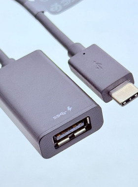 适用HP USB-C转USB-A 3.0 适配器雷电3 4 Type-C OTG转接线转换线