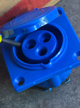 工业插座三芯16A插座工地电箱配件三孔 防爆插座塑料220V3芯3*16A