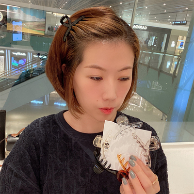 刘海抓夹头夹日韩少女风格