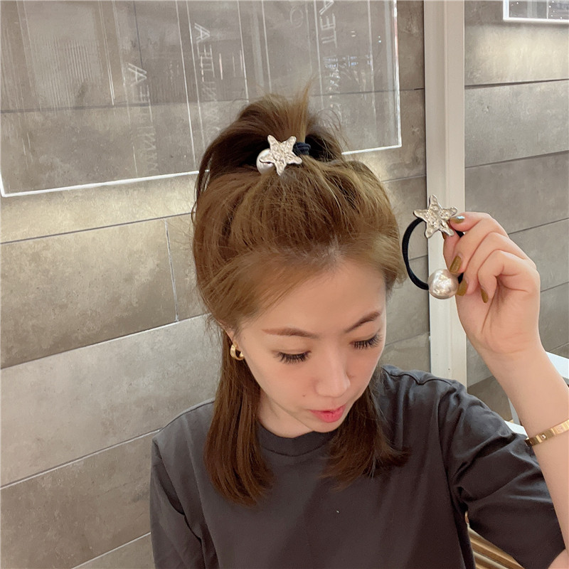 韩版海星仿珍珠弹力发绳少女丸子头绳ins可爱发圈网红百搭皮套筋,饰品/流行首饰/时尚饰品新,发饰,淘宝优惠券,粉丝福利购,淘宝优惠卷