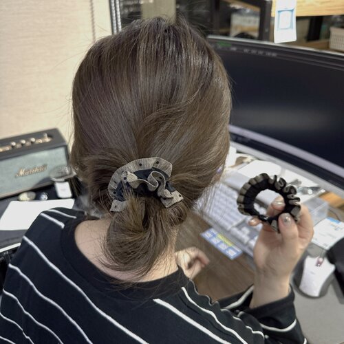 日韩波点花边大肠发圈头绳皮筋