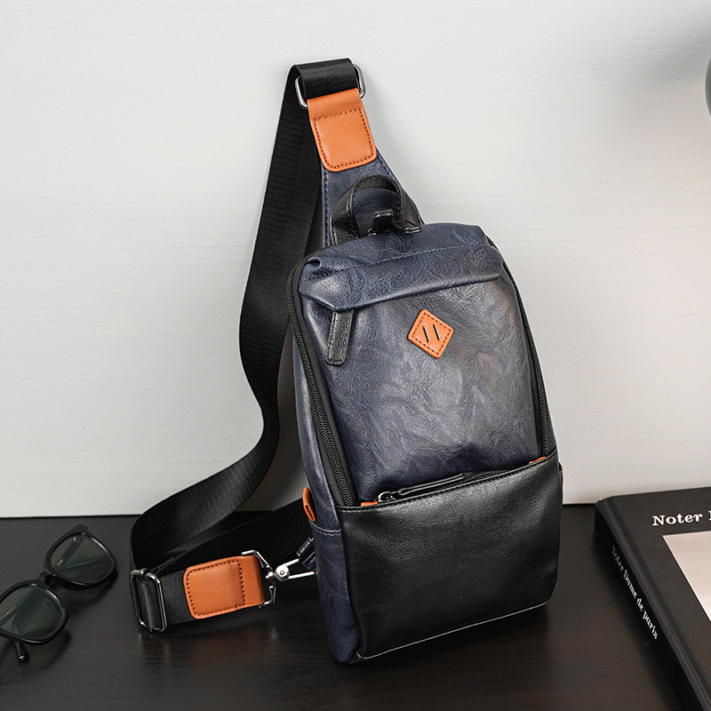新款皮质胸包潮牌运动男生斜挎包户外休闲后背挎包韩版百搭包小包,箱包皮具/热销女包/男包,胸包,淘宝优惠券,粉丝福利购,淘宝优惠卷