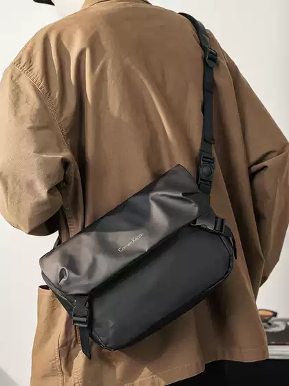 New Trendy Brand Men's Oxford Cloth Shoulder Bag Casual Nylon Canvas Crossbody Backpack Japanese Style Trendy Small Square Bag