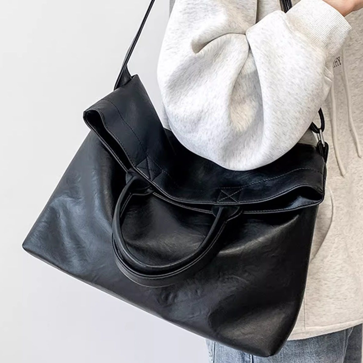 多功能可折叠男士单肩手提包轻商务通勤文件包公文包托特包斜挎包,箱包皮具/热销女包/男包,男士包袋,淘宝优惠券,粉丝福利购,淘宝优惠卷