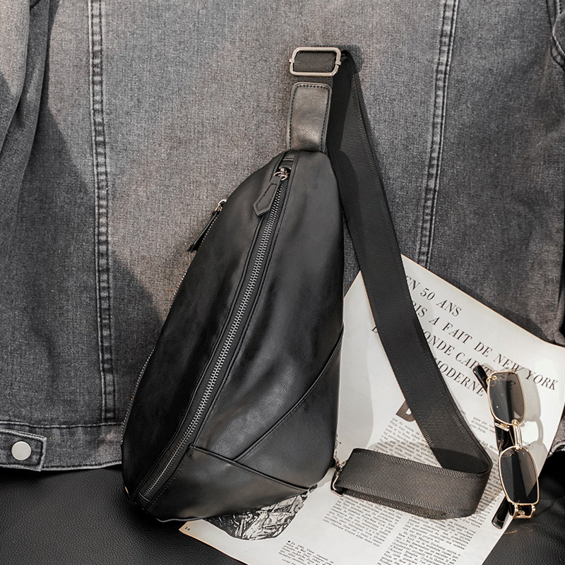 2025新款韩版百搭包户外运动骑行挎包时尚皮质个性饺子胸包后背包,箱包皮具/热销女包/男包,男士包袋,淘宝优惠券,粉丝福利购,淘宝优惠卷