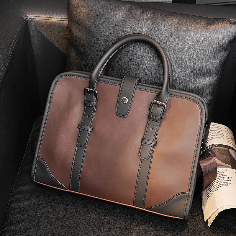 新款韩版手提包男包商务公文包时尚单肩包复古出差包电脑文件包,箱包皮具/热销女包/男包,男士包袋,淘宝优惠券,粉丝福利购,淘宝优惠卷