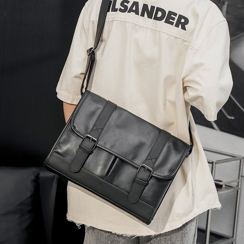 复古轻商务包邮差包皮质斜跨包