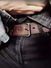 Men's Belt Genuine Leather First Layer Cowhide Pin Buckle Vintage Belt Versatile Casual European and American Workwear Jeans Belt