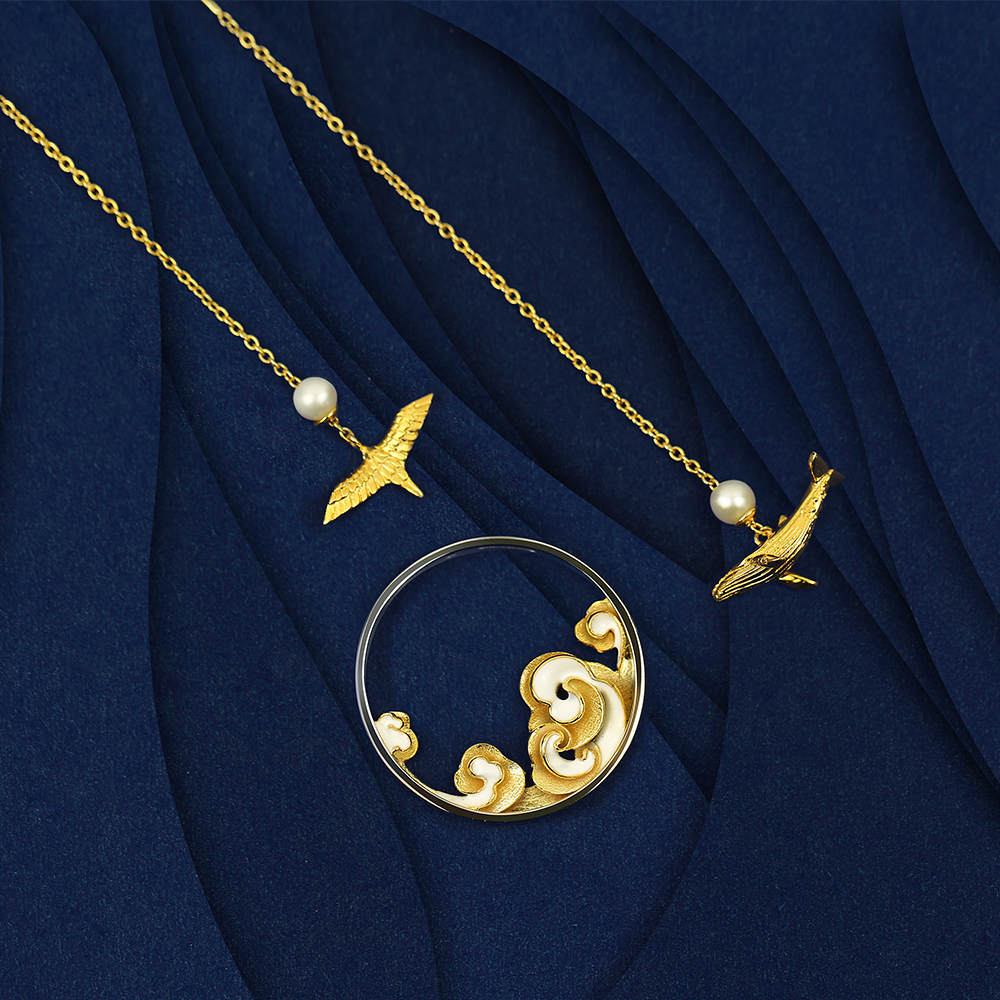 十口二冂官方店飞鸟珍珠气质鲸鱼