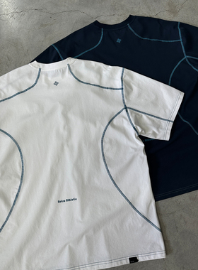 VMCL彩色哈苏线运动风凉感圆领宽松短袖TEE恤男女25SS vermicelli