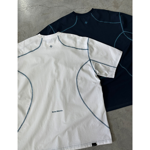 VMCL彩色哈苏线运动风凉感圆领宽松短袖TEE恤男女25SS vermicelli