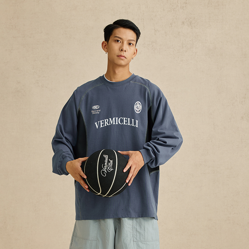 VMCLBlokecore撞色拼接运动长袖T