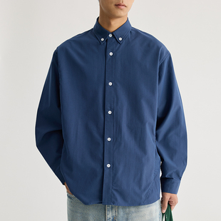 男24AW 衬衫 vermicelli 拼接隐藏口袋通勤百搭长袖 VMCL抗皱易打理