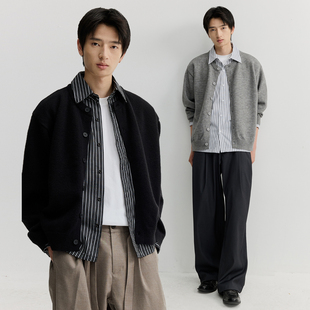 VMCL老钱风衬衫假两件薄毛衣针织衫休闲开衫男女26SS vermicelli