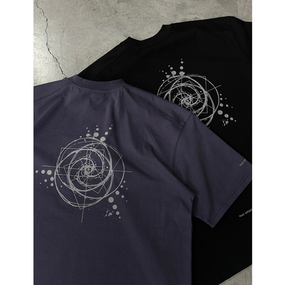 VMCL抽象几何图形短袖TEE恤男女