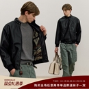 VMCL复古立领毒液皮衣 vermicelli 羊毛内衬PU皮机车皮夹克男25AW