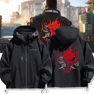 赛博朋克2077外套游戏周边强尼银手武侍乐队冲锋衣外套男夹克衣服