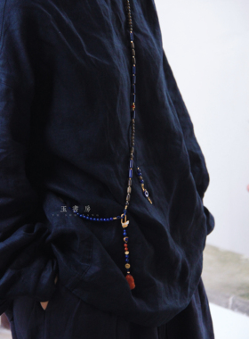 合集｜沉香斜跨链 新中式国风和田玉水晶设计身体链长项链