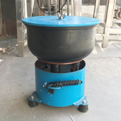 震动翡翠玛瑙铜钱去锈黑胶抛光机