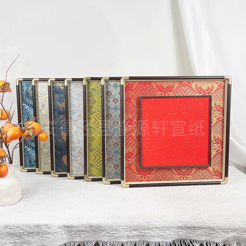 【宋锦仿铜款框中框 外框50*50 内框33*33】立体实木画框
