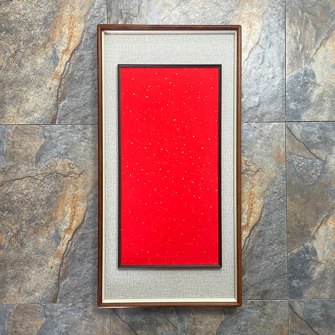 【乌檀框中框 外框45*90 内框33*66】新中式立体实木画框 质感