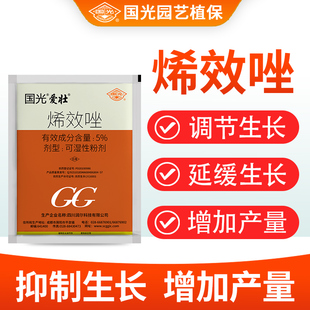 国光爱壮烯效唑挫花椒收老药矮壮素花生油菜植物控旺生长调药剂