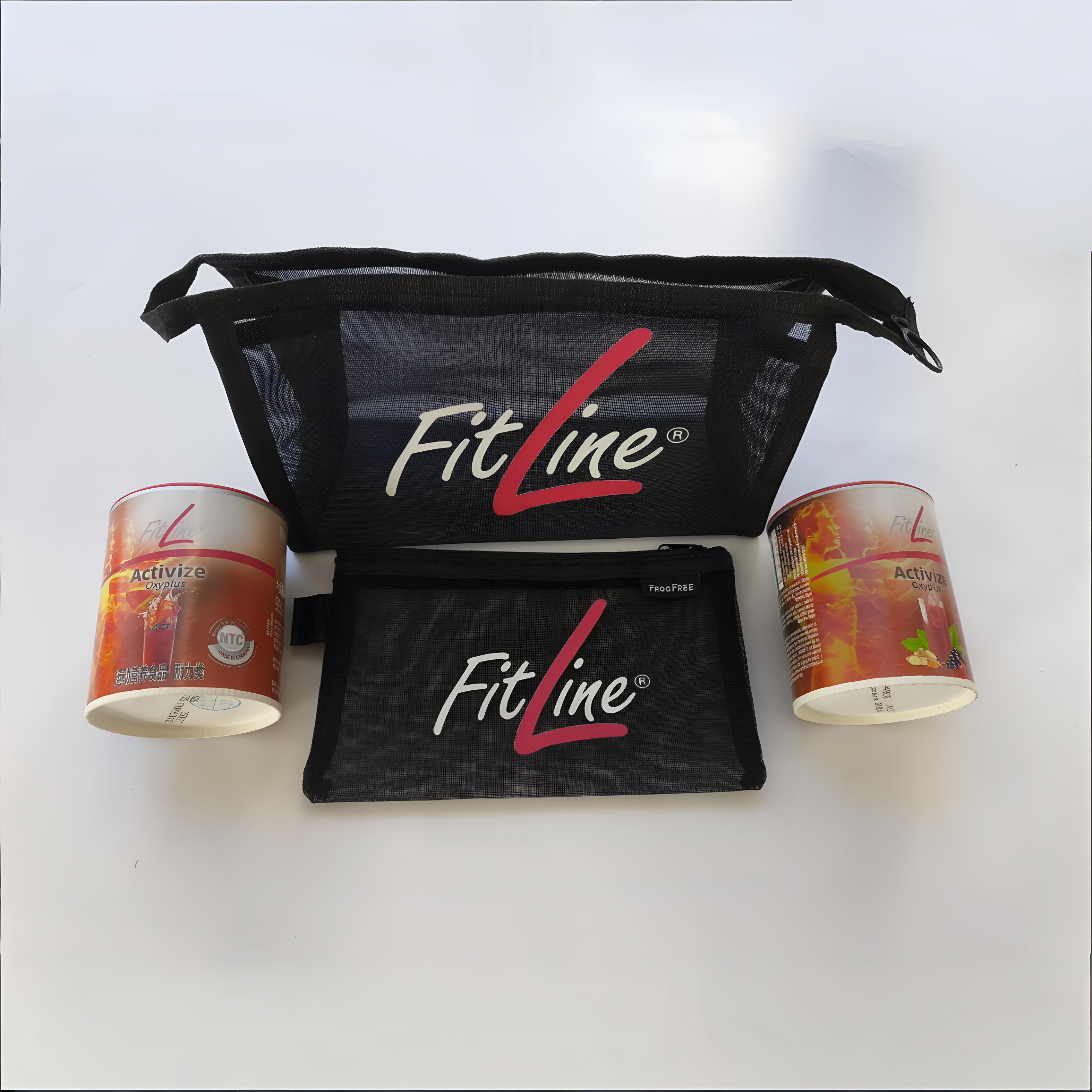 德国PM营养素网纱收纳包化妆包FitLine周边旅游出差聚会团队分享