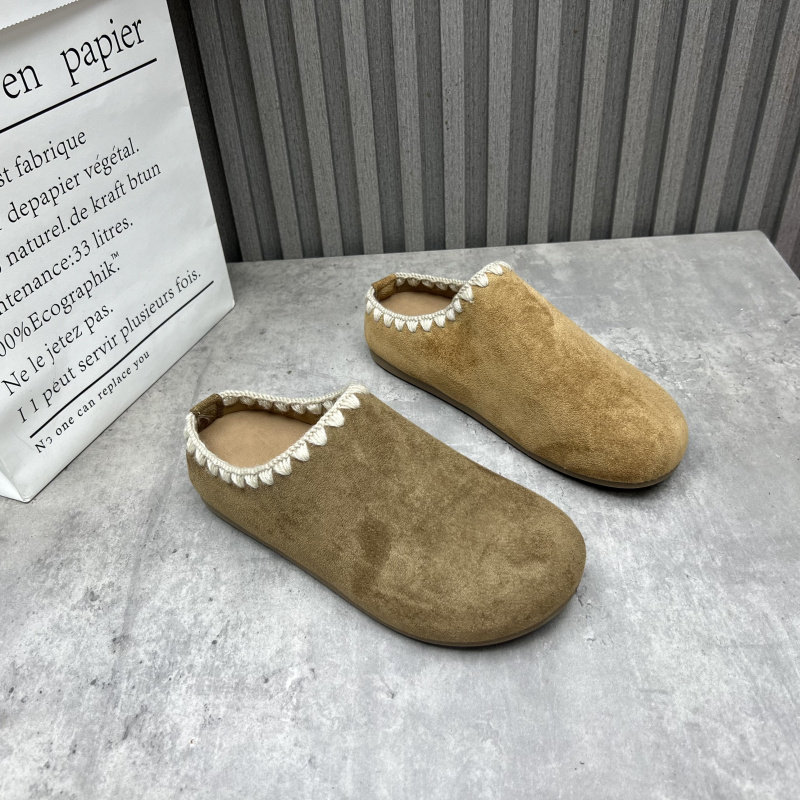 断码处理女鞋2025秋季新款后空跟复古时尚勃肯鞋百搭包头半拖鞋40