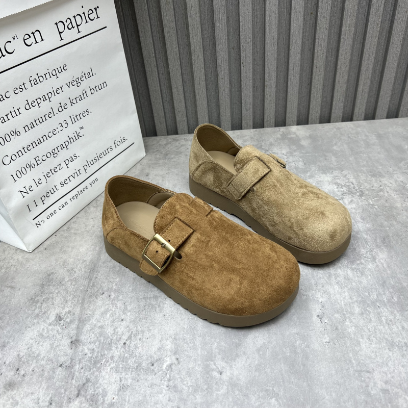 复古软底勃肯鞋断码处理女鞋2025秋新款圆头套脚英伦百搭气质单鞋