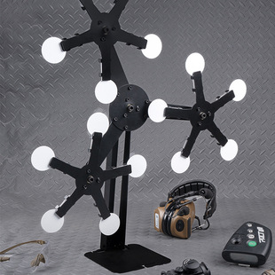 射击训练IPSC比赛发射器玩具金属靶磁力三头旋转靶五星风车靶标靶