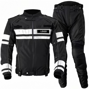 铁骑骑行服保暖摩托车防寒龙虾服交通护卫反光衣防摔配发香港