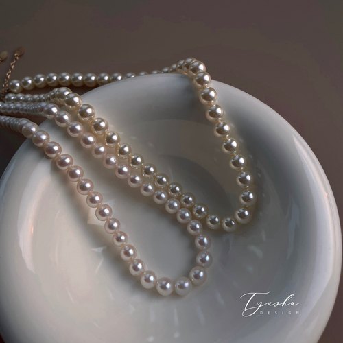 TYUSHA珍珠法式打结项链