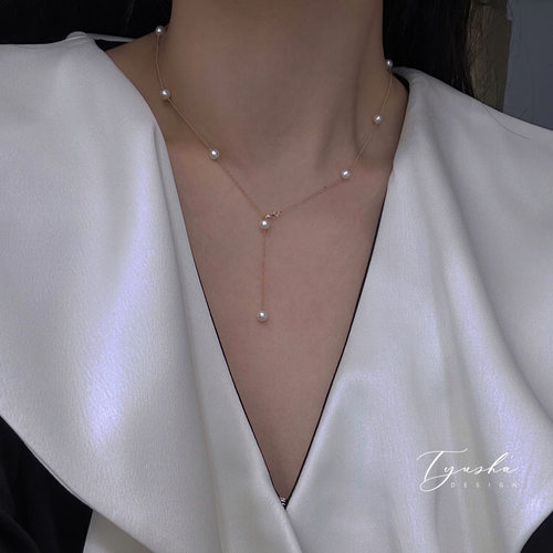 TYUSHA天然珍珠满天星项链