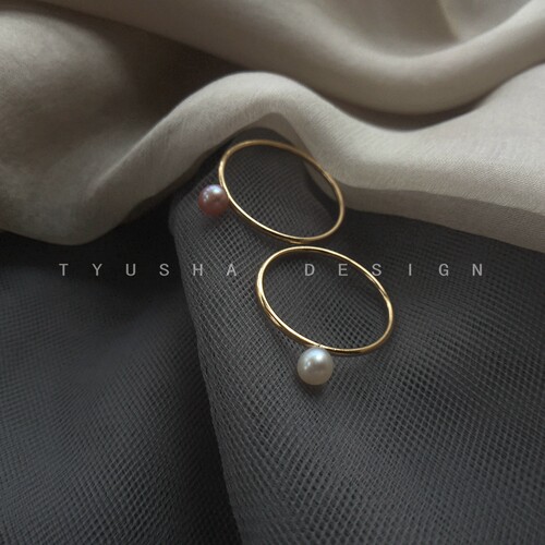 TYUSHA珍珠元素基础款戒指不褪色