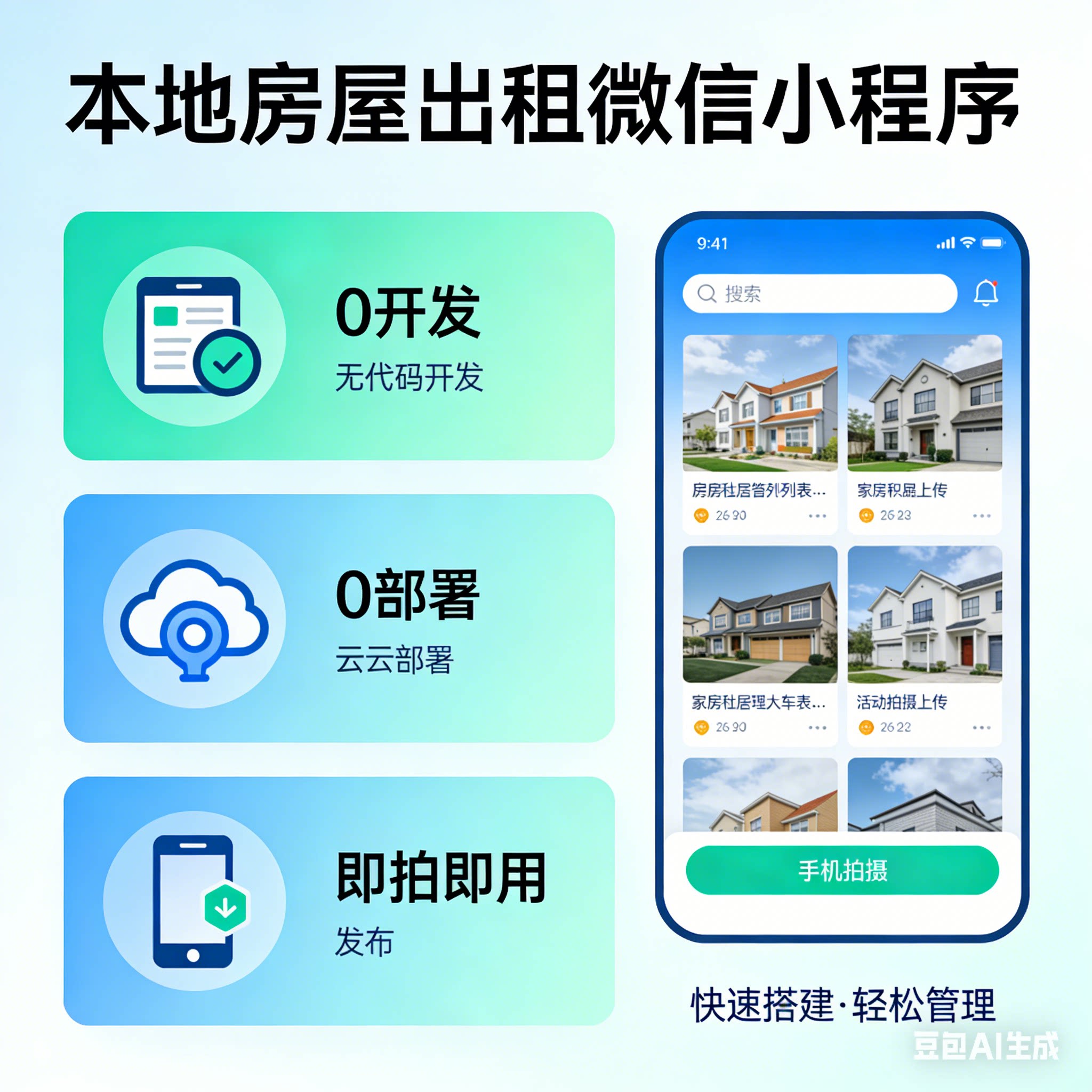 搭建本地房屋出租微信小程序平台设计素材/源文件