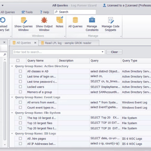Log Parser Lizard v7.8.0