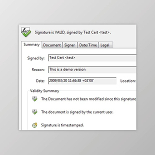 Time v4.0 Digital Software for IIS Server Signature Stamp