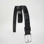 聚变手工皮具高端定制美洲鳄鱼皮商务休闲男士 真皮皮带腰带