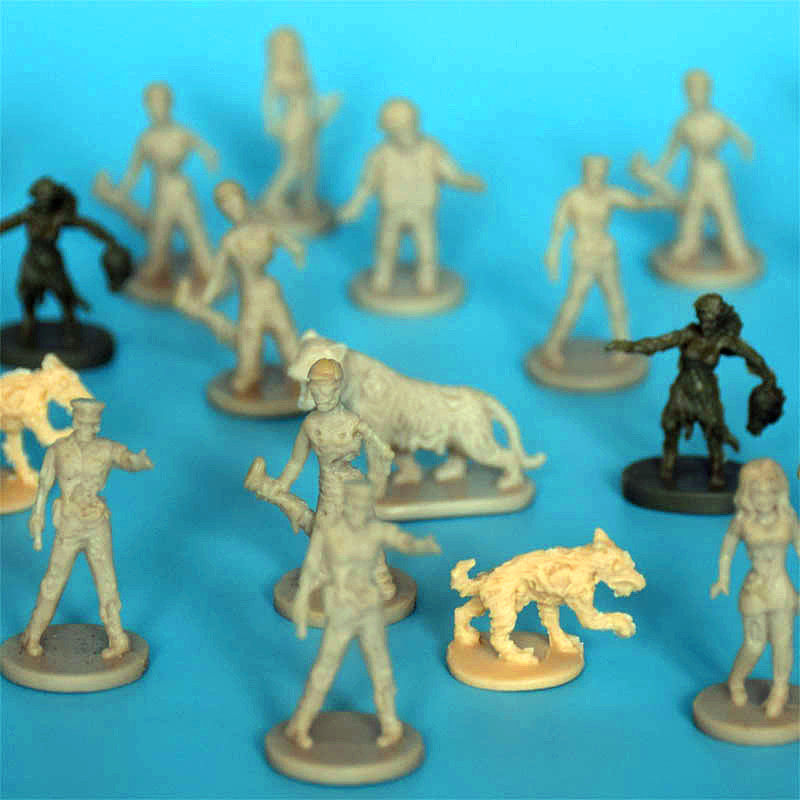 战棋跑团 人类 迷你僵尸人物和动物混装