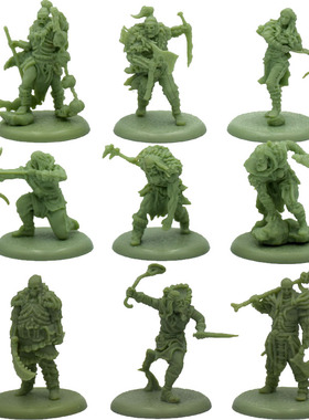 桌游模型  冰与火之歌 权力的游戏 骸骨部落 绿色