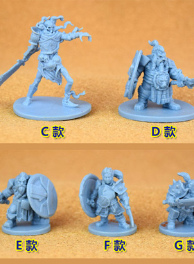 J库 桌游模型 传承机制模型游戏 战棋跑团 神之泪  蓝色