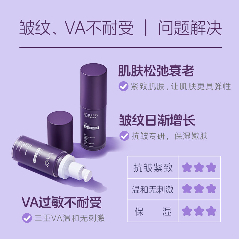 研知有理实验室UNILIPO维A精华液va抗皱紧致肌肤早C晚A面部精华