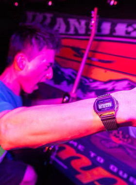 【G表弟】CASIO  2021新款 超限量 全金属复古彩虹 卡西欧电子表