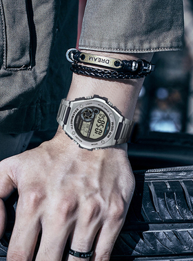 【G表弟】卡西欧Casio 复古潮流 钢铁之心系列 防水运动功能手表